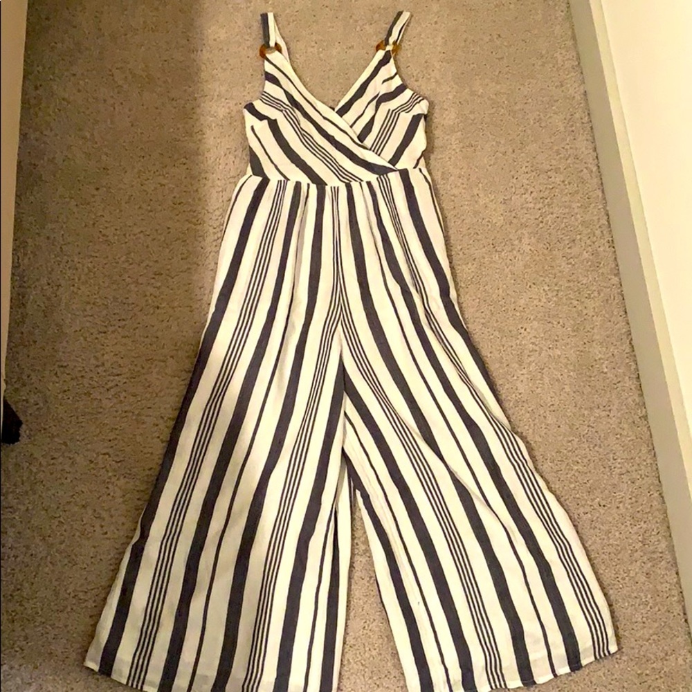 Blue & White Romper